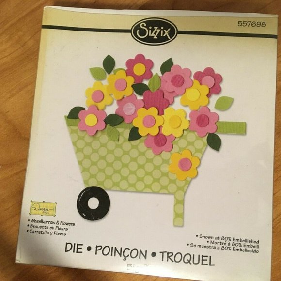 Sizzix Bigz Die - Wheelbarrow & Flowers - Picture 5 of 8